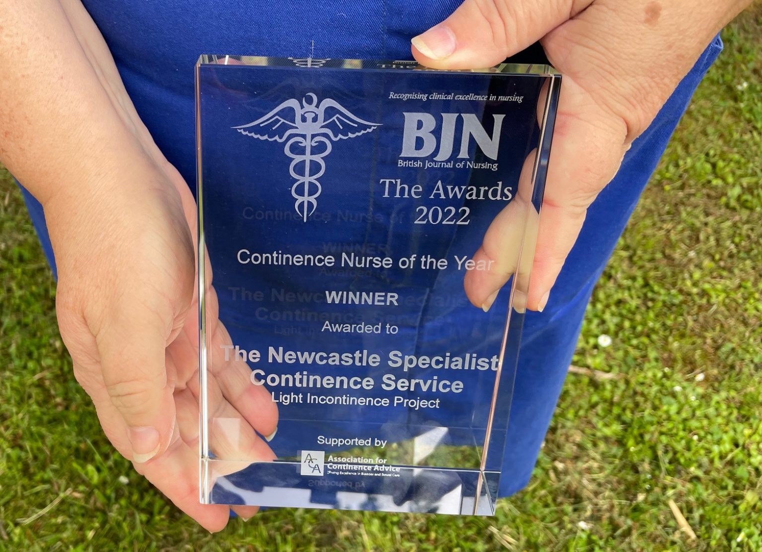 Continence team wins British Journal of Nursing award Newcastle