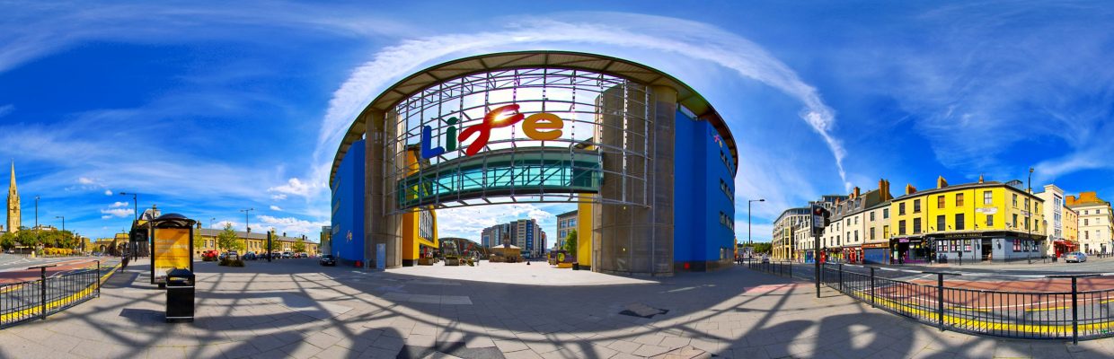 Panoramic photo of the Life Sciences Centre