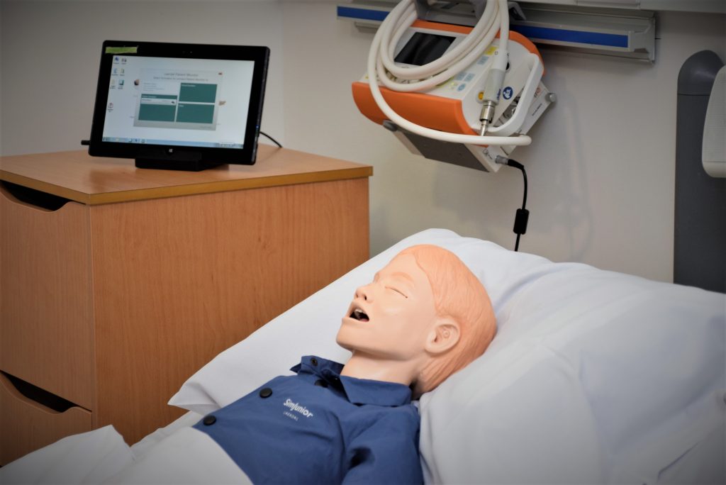 SimJunior is an adolescent sized high fidelity training manikin