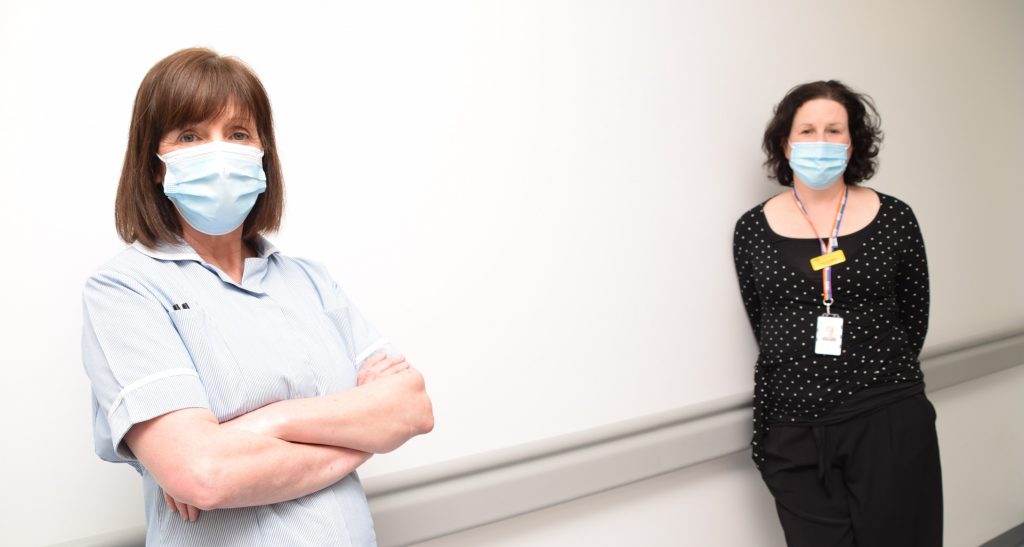 Staff nurse Maria Wafer and Dr Victoria Miller received a surprise call from the Duke of Cambridge