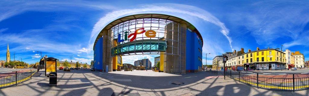 Panoramic photo of the Life Sciences Centre