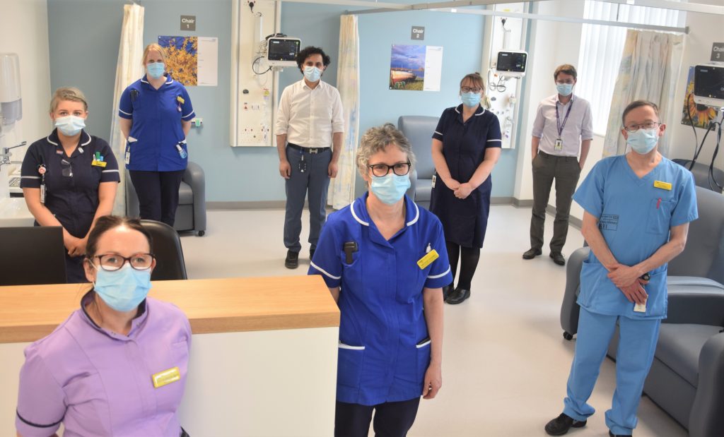 Photo of Cardiology Team on newly modelled Ward 50 at the RVI