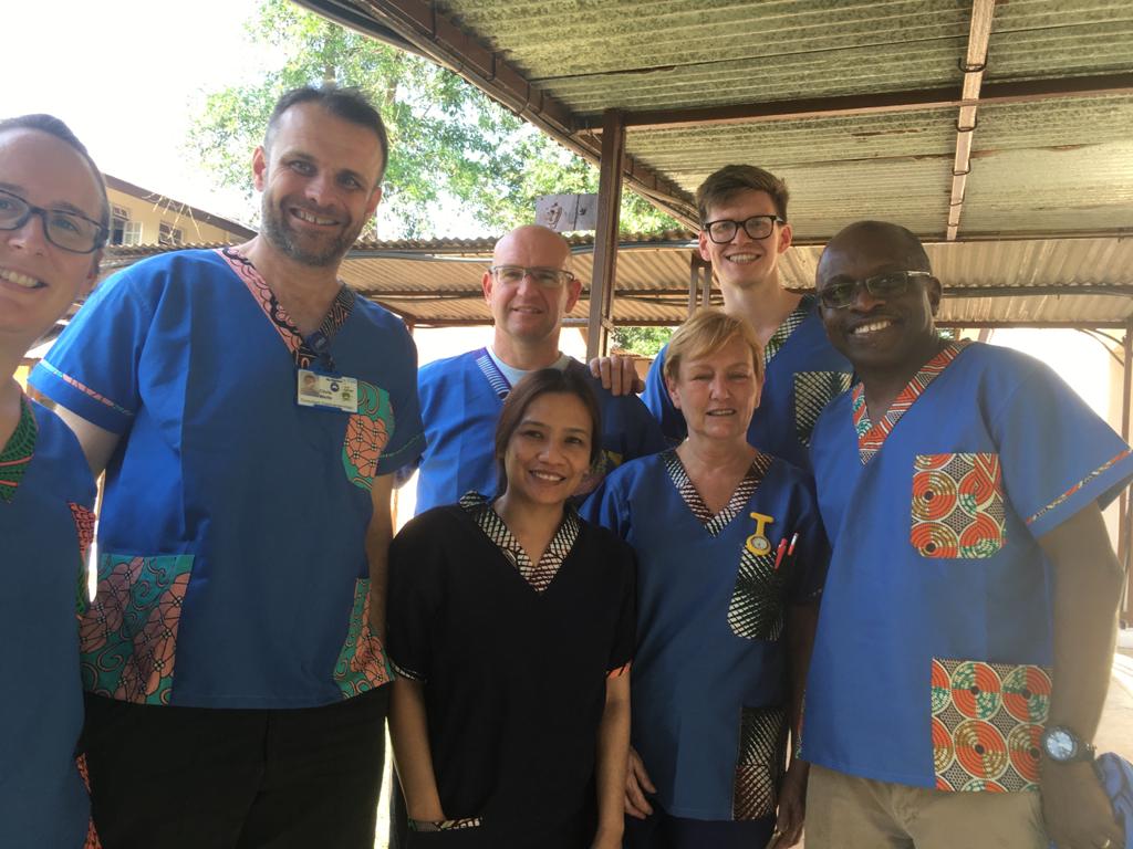 Dr David Nylander and team in Sierra Leone in 2019