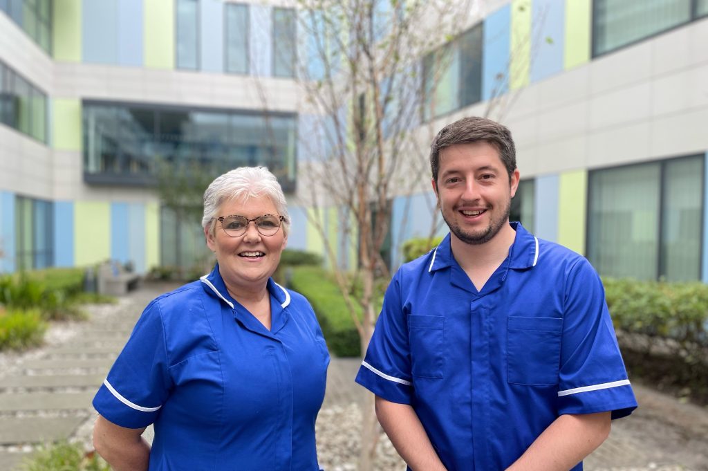 Claire and Chris - are Clinical Educators for Freeman Hospitals Theatres