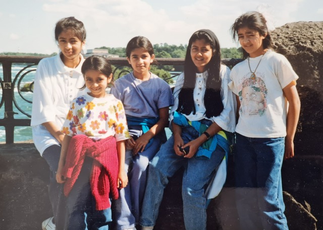 The Mahtab sisters as children.