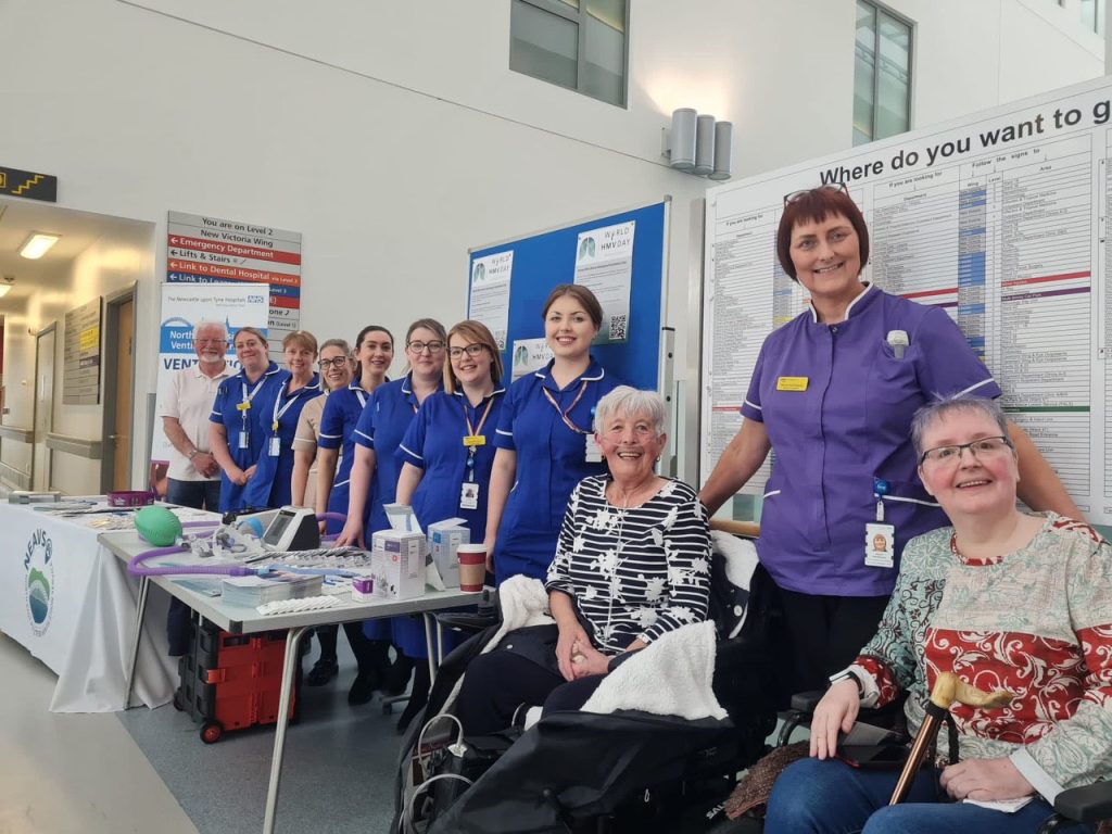 World Home Mechanical Ventilation Day with patients at the RVI