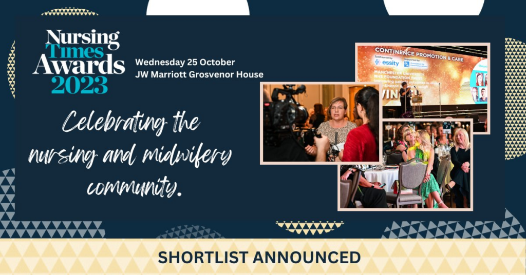 Nursing Times Awards 2023 Shortlist Announced