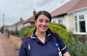 District nurse Georgia Hibbert has received a Queens Nursing Institute (QNI) award for her outstanding performance whilst completing a Master’s Degree at Northumbria University.