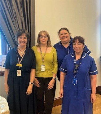 Dr Clare Abley with members of the Trust's Dementia Team