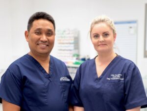 Exton Sanchez and Lisa Hodgson - Senior Nursing Staff at the Day Treatment Centre