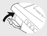 Illustration of opening device to remove inlet filters. 