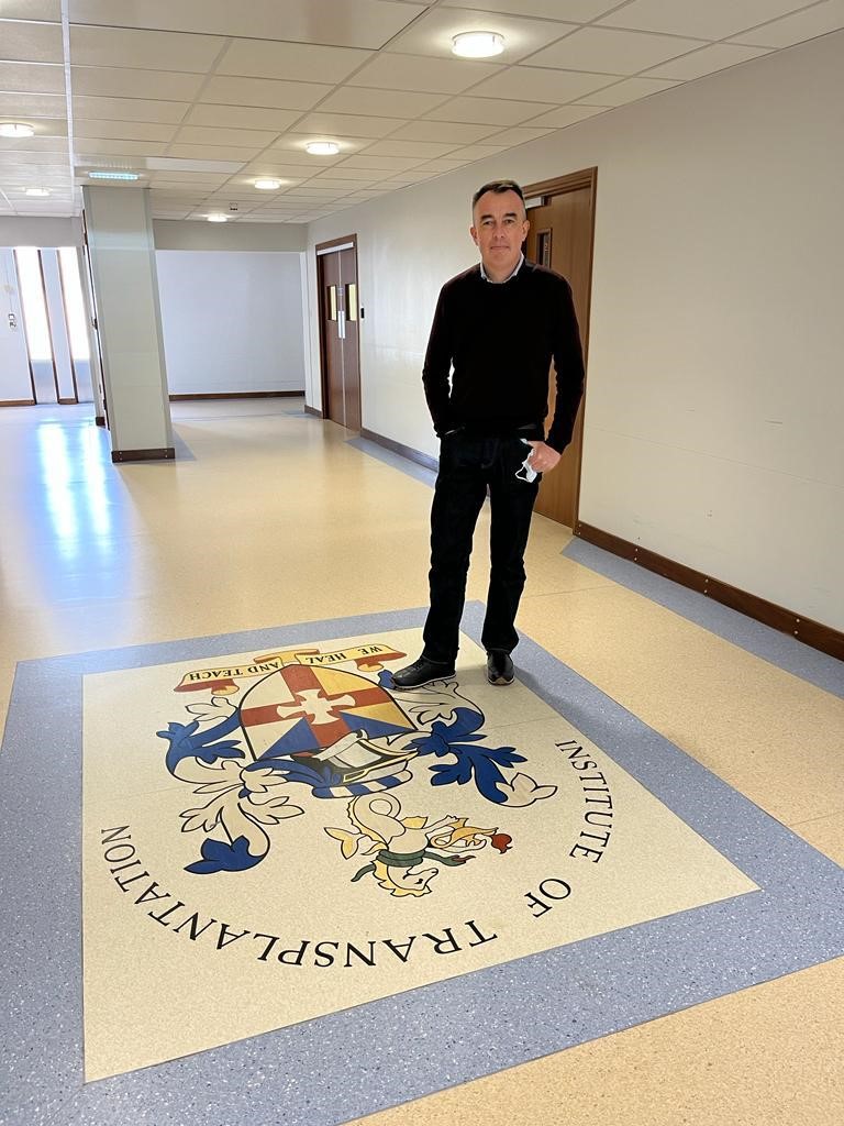 Dermot standing in a corridor of the IOT