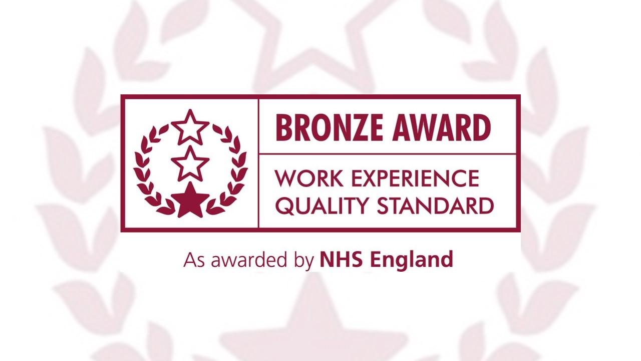 Trust receives national Work Experience Bronze Award Newcastle Hospitals NHS Foundation Trust