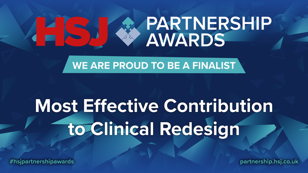 A collaboration between Newcastle Urology and B. Braun Medical named as a Finalist for the HSJ Partnership’s ‘Most Effective Contribution to Clinical Redesign’ Award