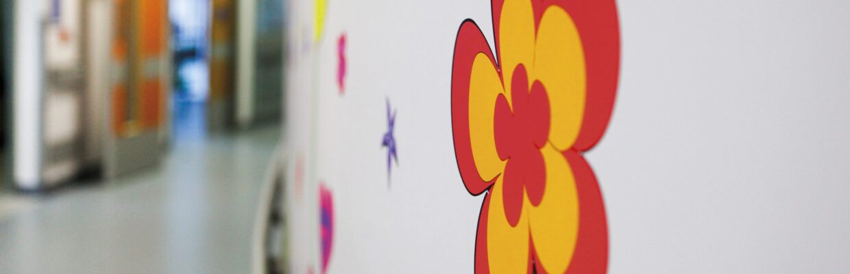 Decorations on a children's ward