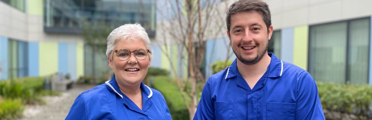 Claire and Chris - are Clinical Educators for Freeman Hospitals Theatres