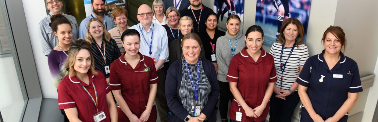 A photo of the Sir Bobby Robson cancer trials research centre team