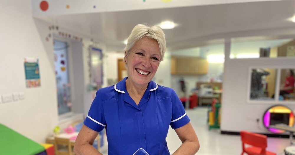 Julie Flett Specialist Paediatric Transplant Nurse with PHTS Award