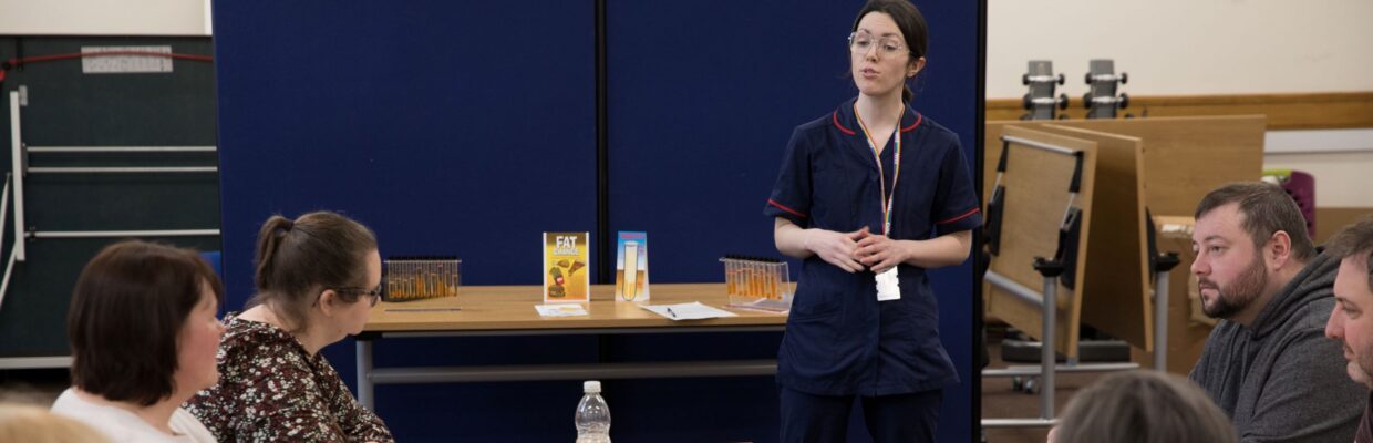 A community dietician weight management session