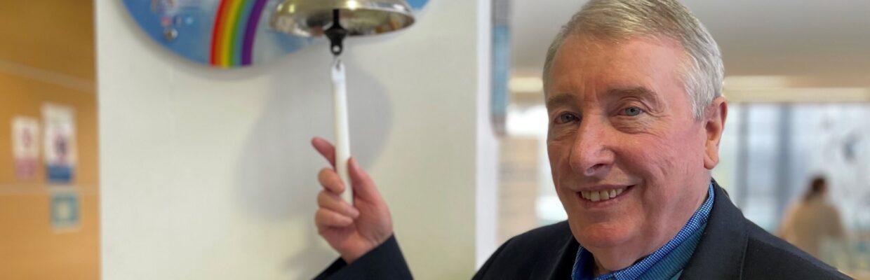 A man ringing the bell