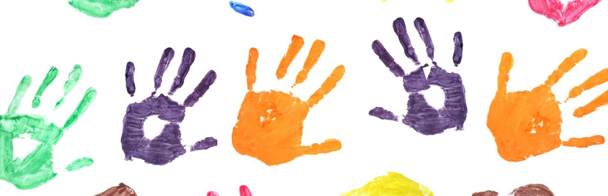 Picture of painted hand prints