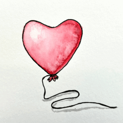 A picture of a heart balloon
