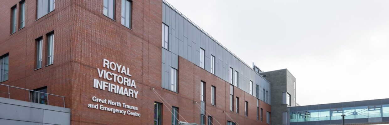 Outside the RVI's emergency department