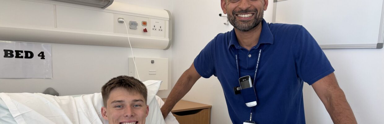 CROP Ralph and Dr Rastogi post surgery after the swicth on