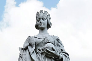 Queen Victoria statue at the Royal Victoria Infirmary