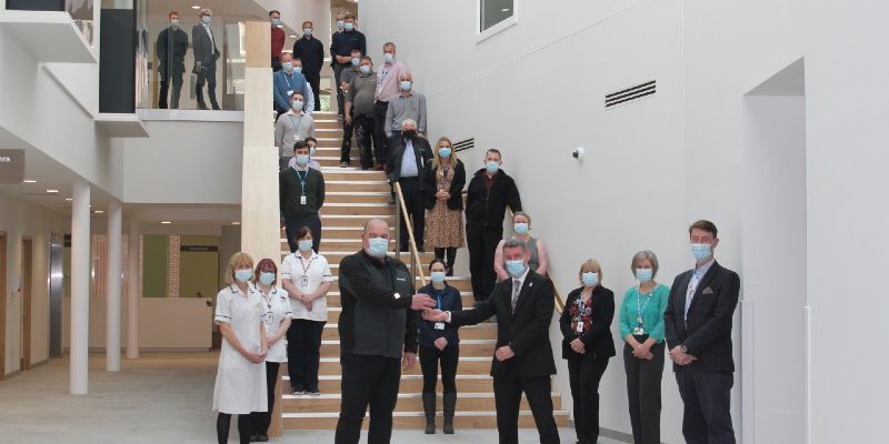 Keys to Northern Centre for Cancer Care North Cumbria are handed over