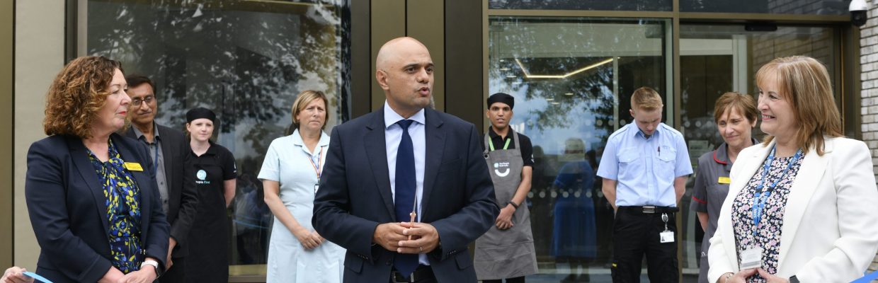 The Secretary of State for Health and Social Care The Rt Hon Sajid Javid visits the new Northern Centre for Cancer Care in Carlisle, Cumbria. The centre has been built within the grounds of The Cumberland Infirmary is a partnership between Newcastle Hospitals NHS Foundation Trust and The North Cumbria Integrated Care NHS Foundation Trust. Mr Javid toured the facility where he met with patients and staff before cutting a ribbon to open the centre. Dame Jackie Daniel (left) with Mr Javid and Lyn Simpson:
19 August 2021
Stuart Walker
Copyright Stuart Walker Photography 2021