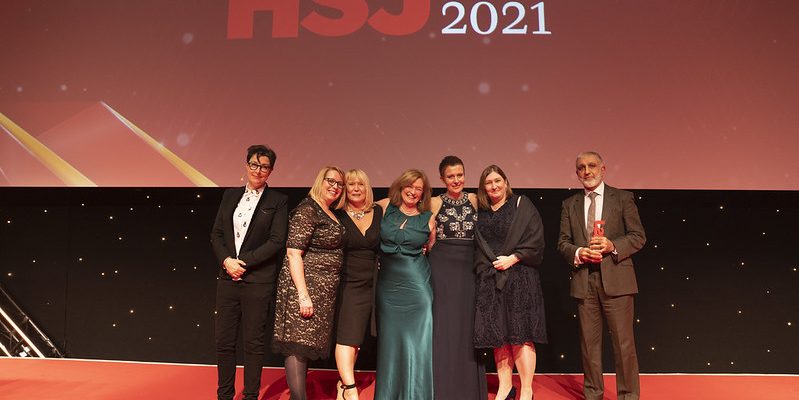 Partners from Collaborative Newcastle with their HSJ Award