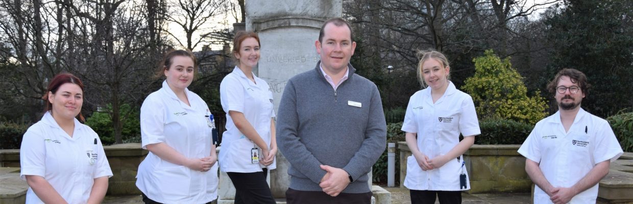 Chris Pointon and Student Nurses