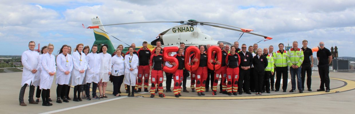 Celebrating 500 Blood on Board patients