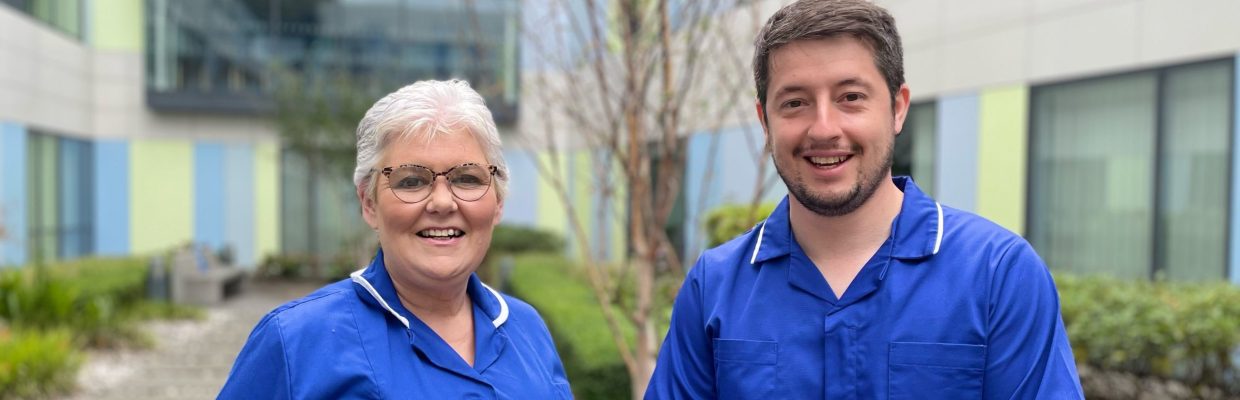 Claire and Chris - are Clinical Educators for Freeman Hospitals Theatres