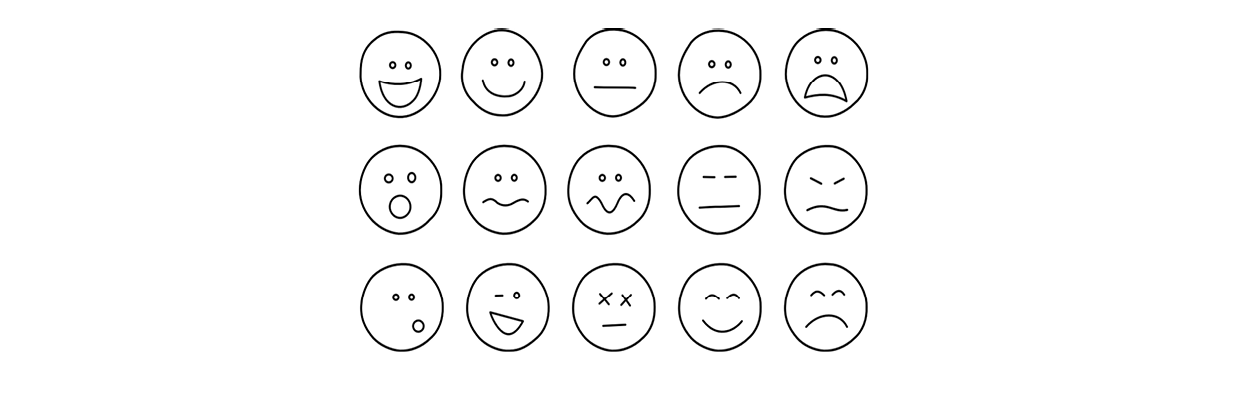 Image of multiple heads with different emotions shown