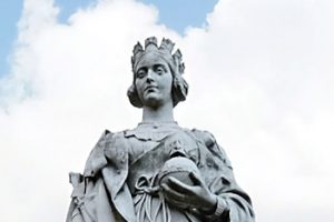 Queen Victoria statue at the Royal Victoria Infirmary